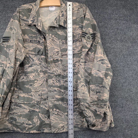 U.S. Air Force USAF Utility Coat Camo Green Size 44 Patches Pockets - Picture 4 of 15